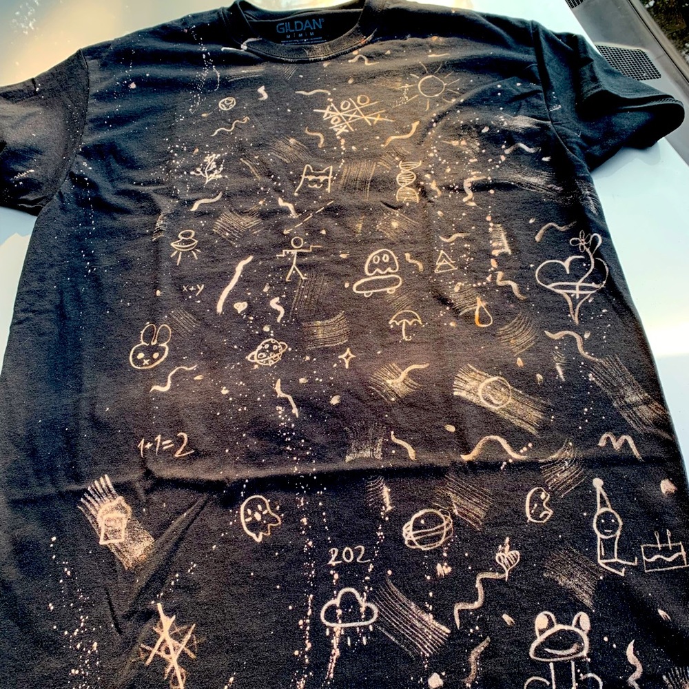 Hand Painted Bleached Tee